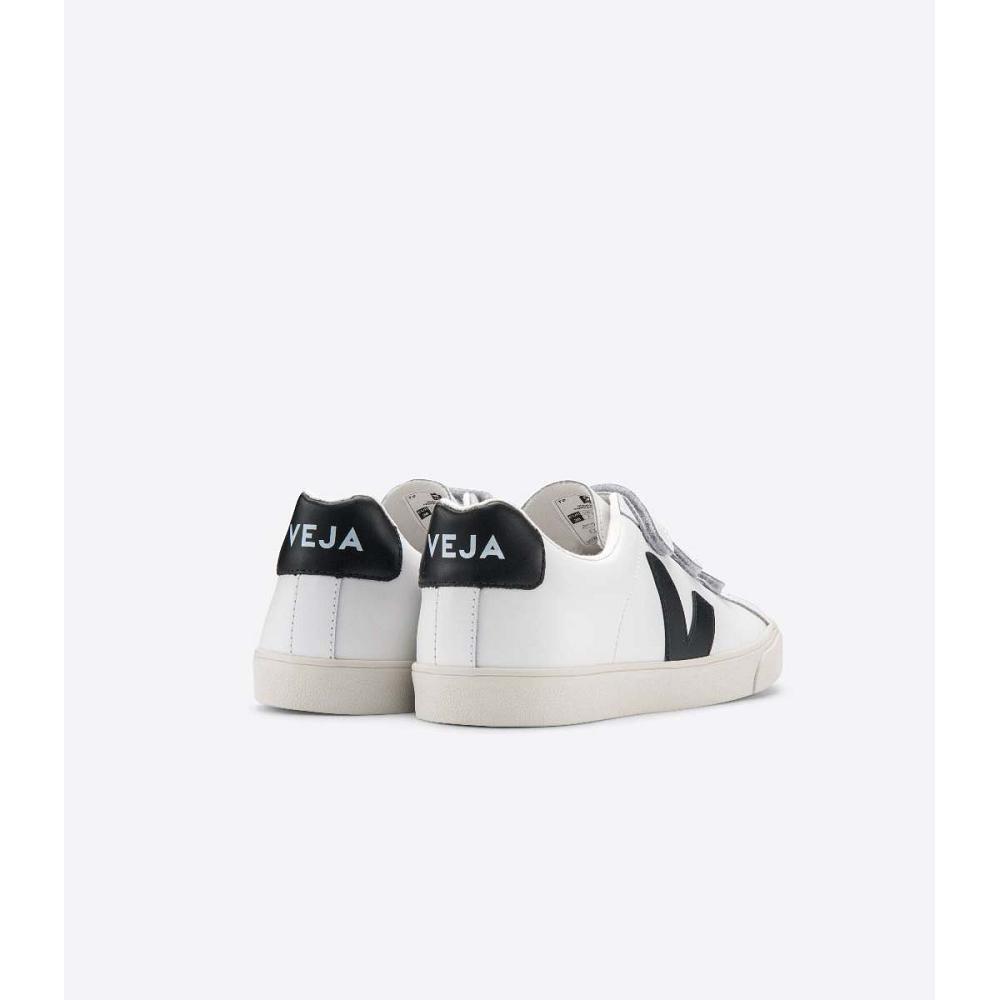 Veja 3-LOCK LEATHER Men's Sneakers White/Black | CA 300NWY